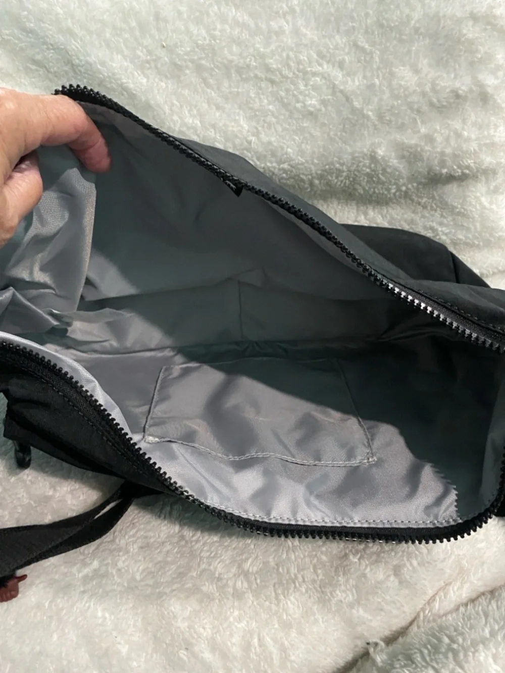 Kipling “Jericho” Black Nylon Messenger Shoulder Bag - Picture 5 of 7